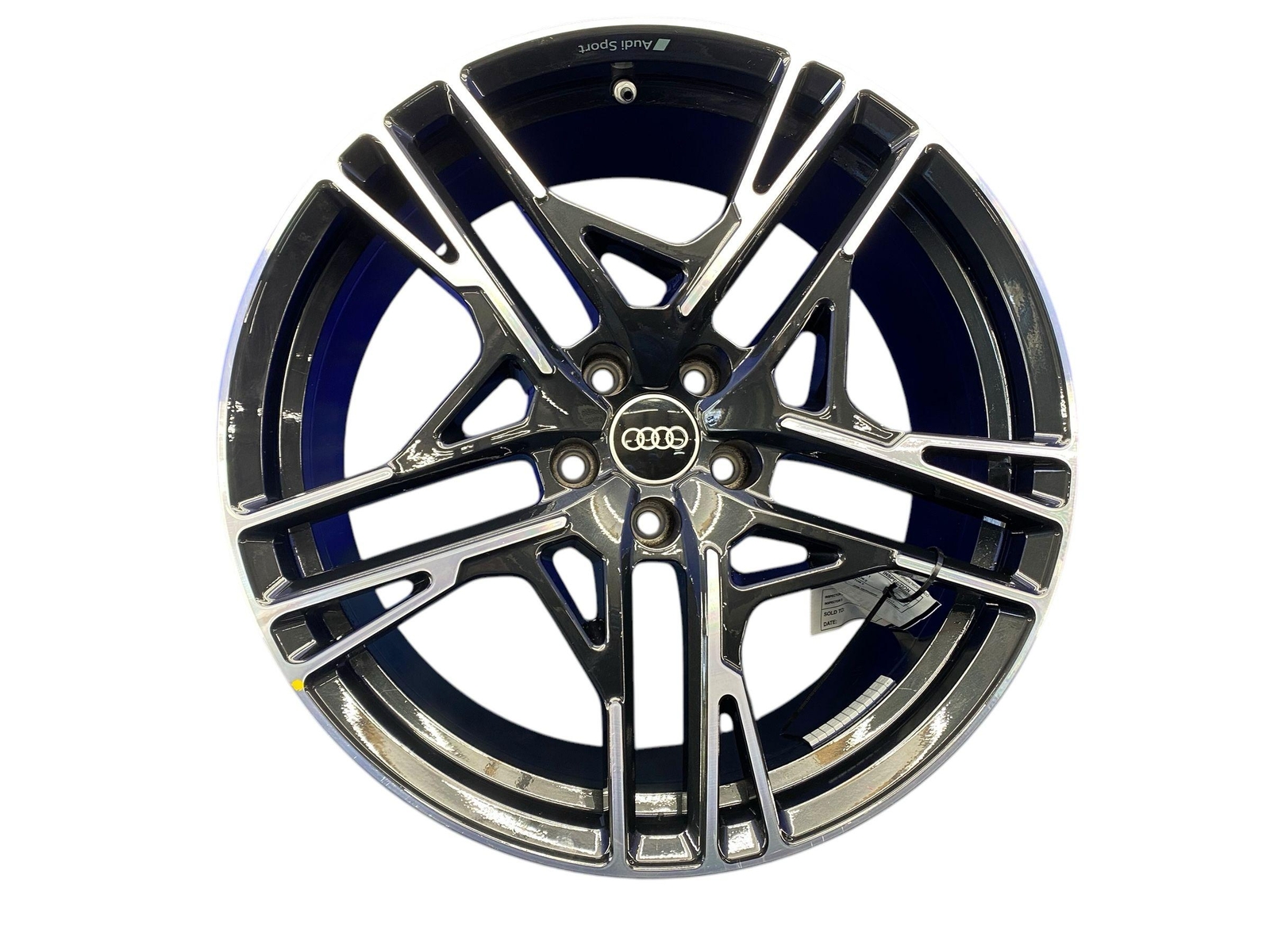 2020 2021 2022 2023 AUDI R8 20X8.5 FIVE SLOTTED SPOKE WHEEL RIM MACHINED & BLACK