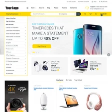 Mobile Store Website Design with Free VPS Web Hosting and Installation