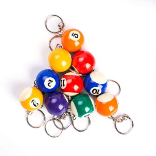 Pool Ball Keyring Lucky Colour Number Keychain Billiards Ball Keychain Creative - Picture 6 of 44