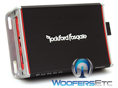 3pkg ROCKFORD FOSGATE PBR400X4D + PBR300X1 AMP + RFRZ-K4D KIT FOR