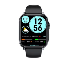Fitcent Square Smartwatch 2024 Waterproof Smart Watch，Black