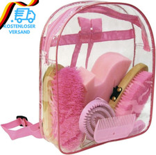Kerbl Putz-Rucksack (Pink, Klarsichtrucksack, Pferdepflegeset, Putzwerkzeuge) 32