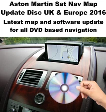 Aston Martin Sat Nav Map Update Disc navigation - 2016 /for DVD type navigation/