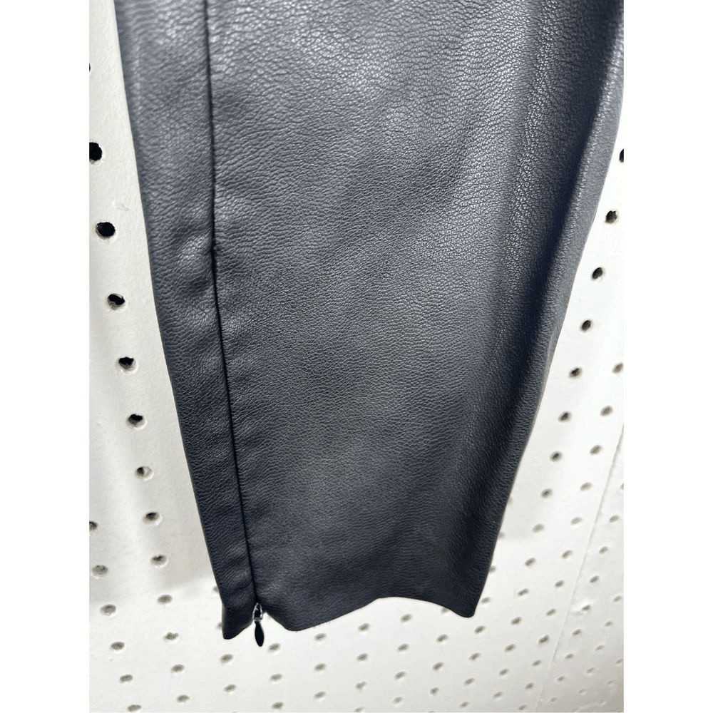 Zara Basic faux leather pants - image 4