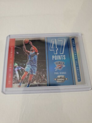 2018/19 Contenders Optic Number Game Silver Prizm Paul George #12