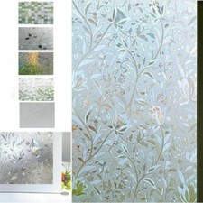 3D Privacy Frosted Glass Sticker Window Film For Office Bathroom Static Cling