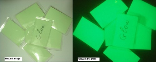 LOT OF 10 GLOW in the DARK ALL –PURPOSE 