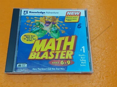       Knowledge Adventure Math Blaster CD-ROM Ages 6-9 Version 1.0c