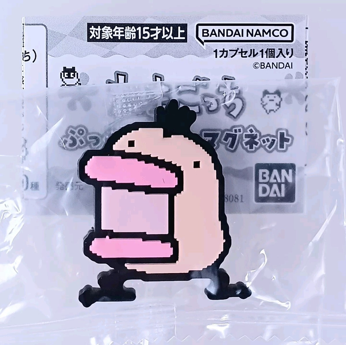 白砡　彫刻置物　20g 東Y8-0629☆2Fタカチ Tarakotchi Tamagotchi Pukkuri Semi-3D Rubber Magnet Bandai From