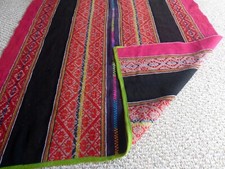 Hand-woven Peruvian Aguayo Mastana- Andean Mountain Textile - Organic Item