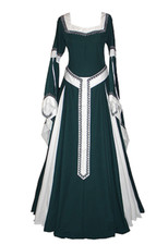 Women Girls Vintage Medieval Long Dress Renaissance Palace Gown Cosplay Costume