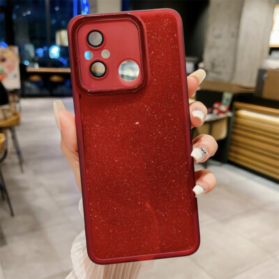 For Redmi Note15 Pro+ 15C 13 12C 10 A5 Gradient Plating Bling Glitter Clear Case