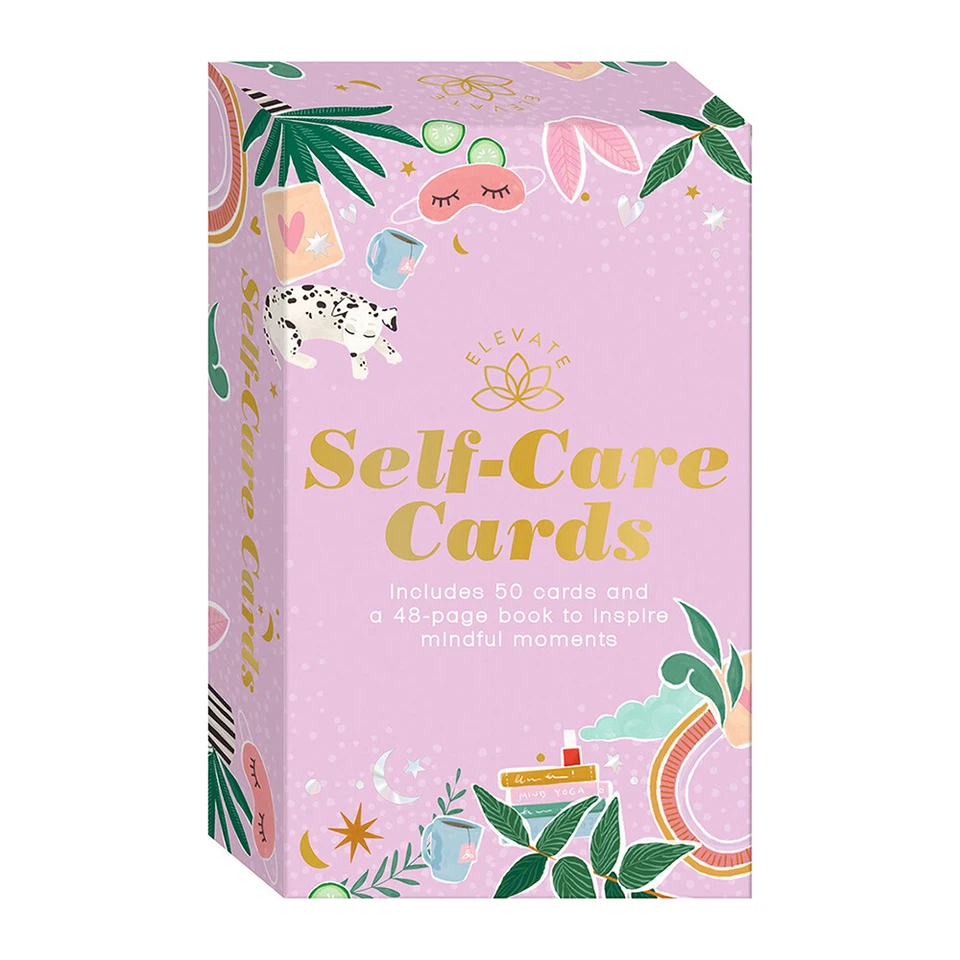 Elevate Self-Care Cards Wellness Cards And Book Kit Mindfulness Spiritual