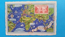 FRANCE CARTE MAXIMUM YVERT 453 FRANCE OUTRE MER CARTE 1F + 25C PARIS 1940 L 338