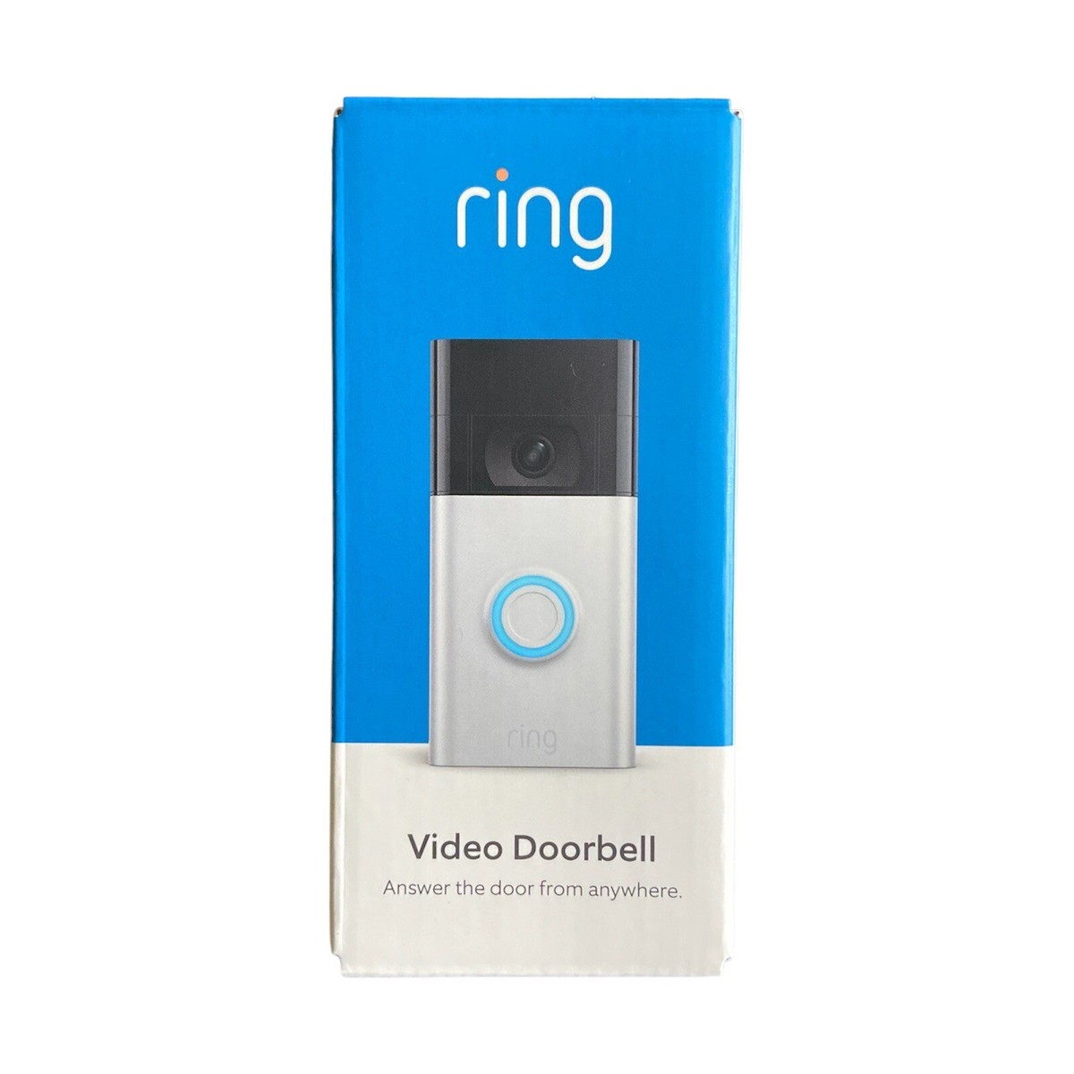 Ring Smart Battery Doorbell Satin Nickel, Outdoor Cam Plus, and