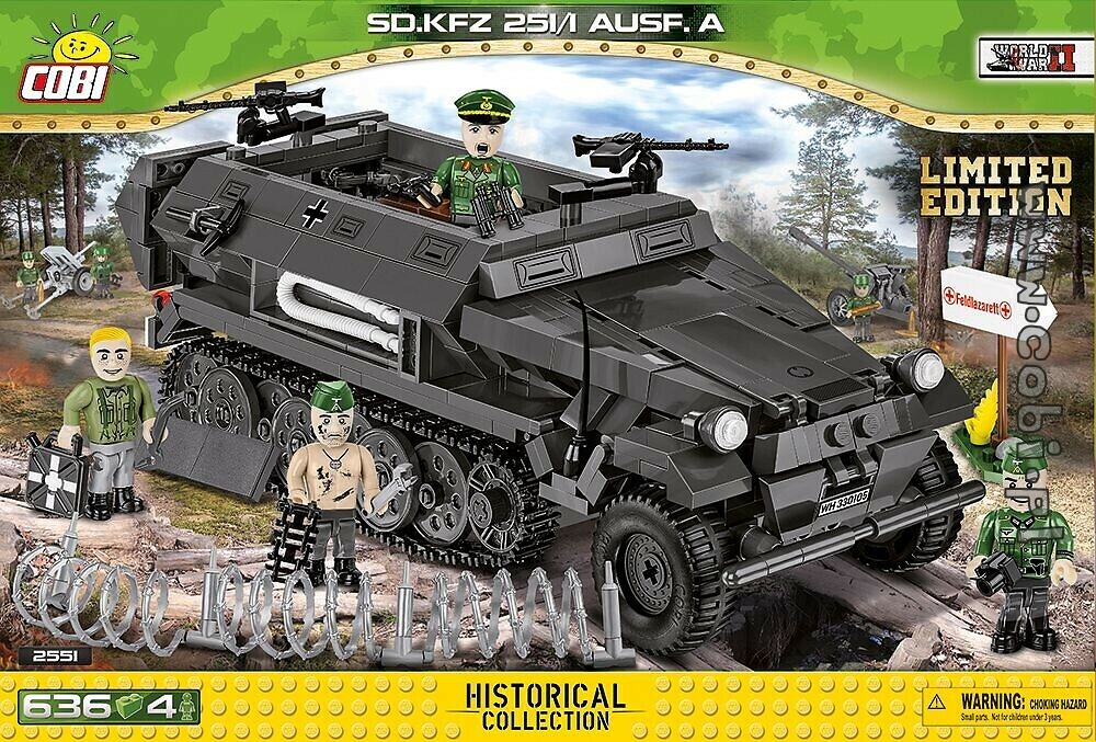 COBI 2551 Hanomag Sd.Kfz.251/1 Ausf. A Limited Edition SCALE
