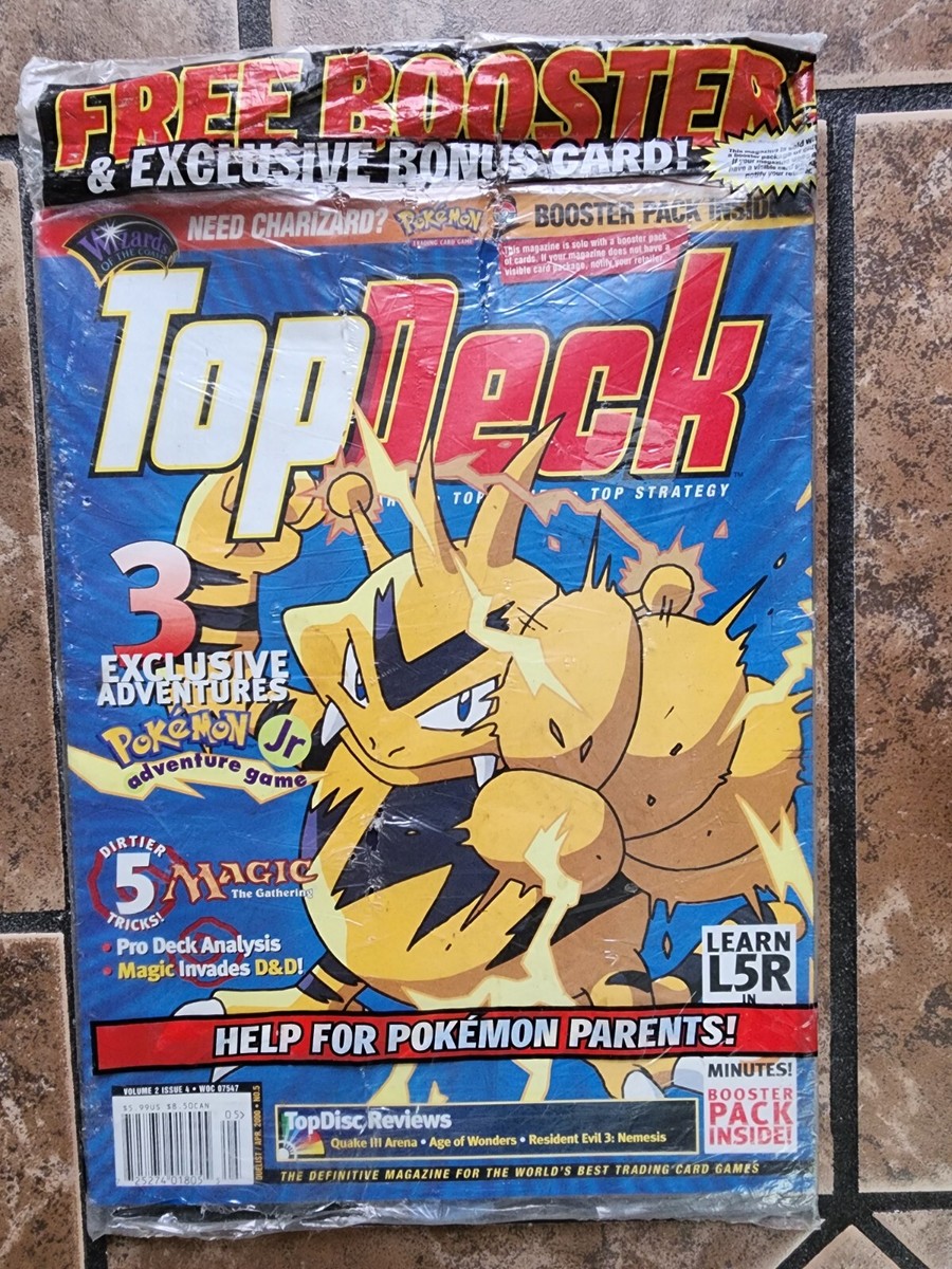 pokemon trading card game top decks NO PACK) TOP DECK Trading Card Magazine #5 Volume 2 Issue 4 Magazine Only
