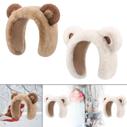 Accessoire Froid Enfants Cache-Oreilles Hiver Peluche Doux - Protection Chaud Contre Froid - Unisexe Femme Enfant - Design Mignon Oreille Garçon