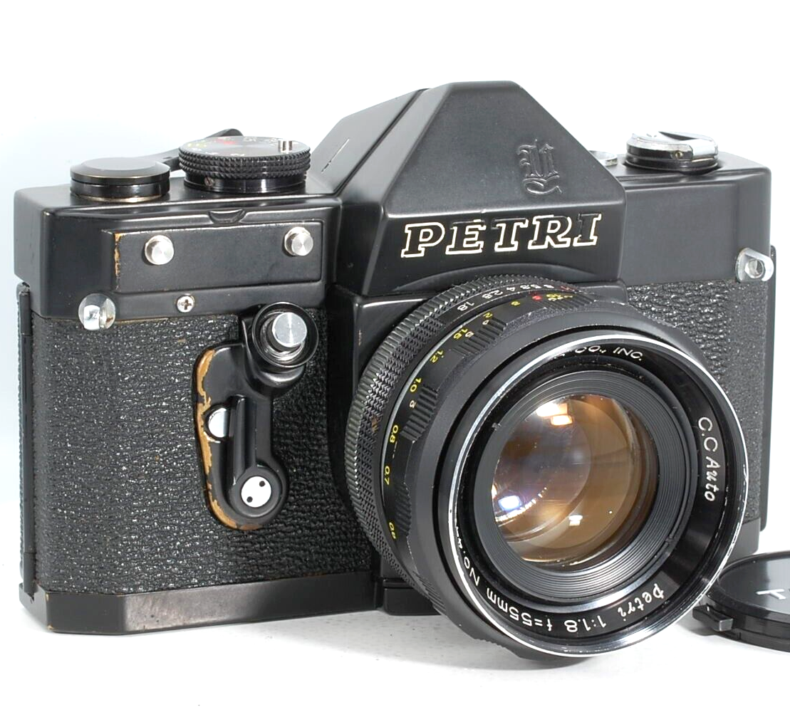DDP US PETRI VI V6 Model6 Black 35mm SLR 55mm f1.8 C.C [Rare work