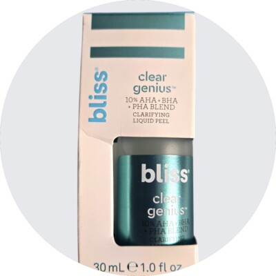 BRAND NEW Bliss Clear Genius Clarifying Liquid Peel, 1 fl. oz.
