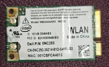 Dell 0NC293  WM3945ABG   Dual Band Wireless WiFi PCI-E Mini Card WLAN