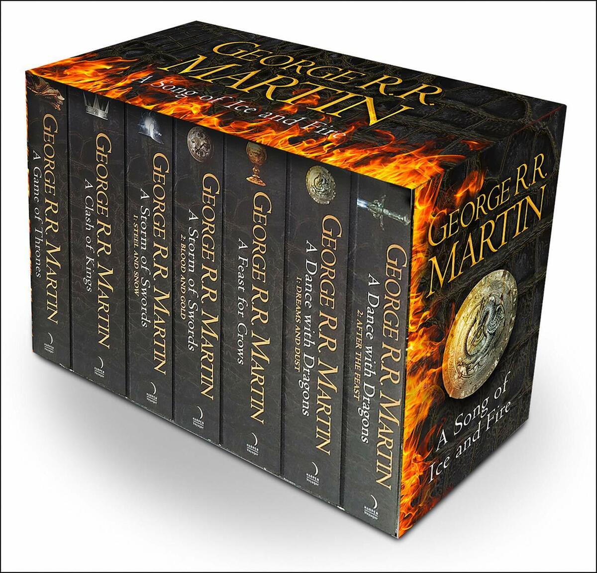 Game of Thrones : A Song of Ice and Fire 7 Books Box Set By George R R  Martin