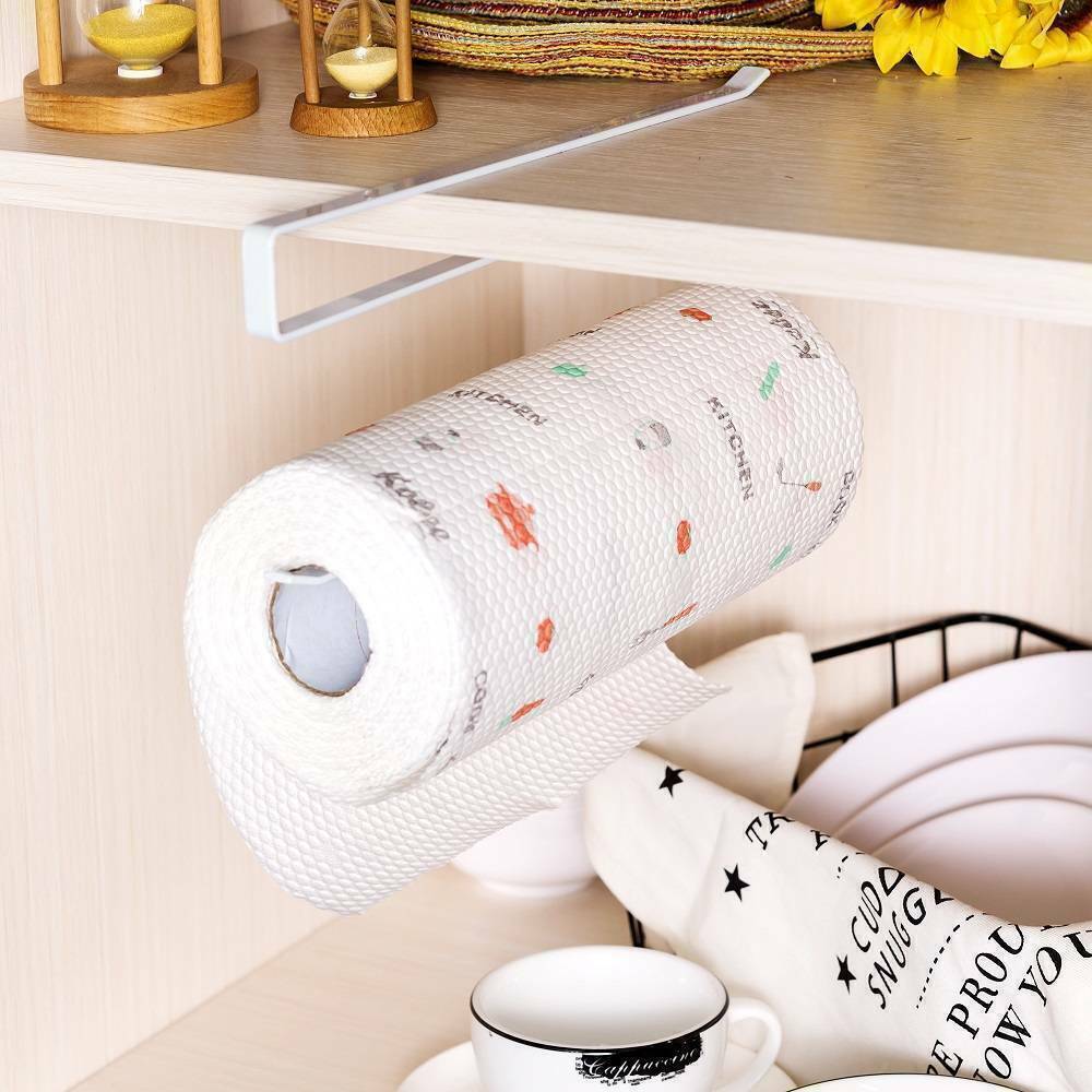Kitchen Roll Holder Paper Toilet Towel Under Shelf Storage Rack Tool UK eBay