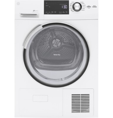 GE GFT14ESSLWW 24'' White 4.1 Cu.Ft. Front-Load Electric Dryer NIB #75537 BF BP