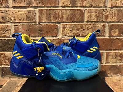 New 11 Adidas D.O.N. Issue 3 Ninja Twitch Time In Blue Bright Cyan