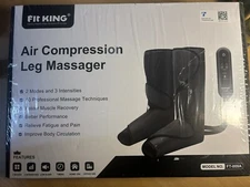 Fit King Air Compression Leg Massager Black Model Number FT-009A