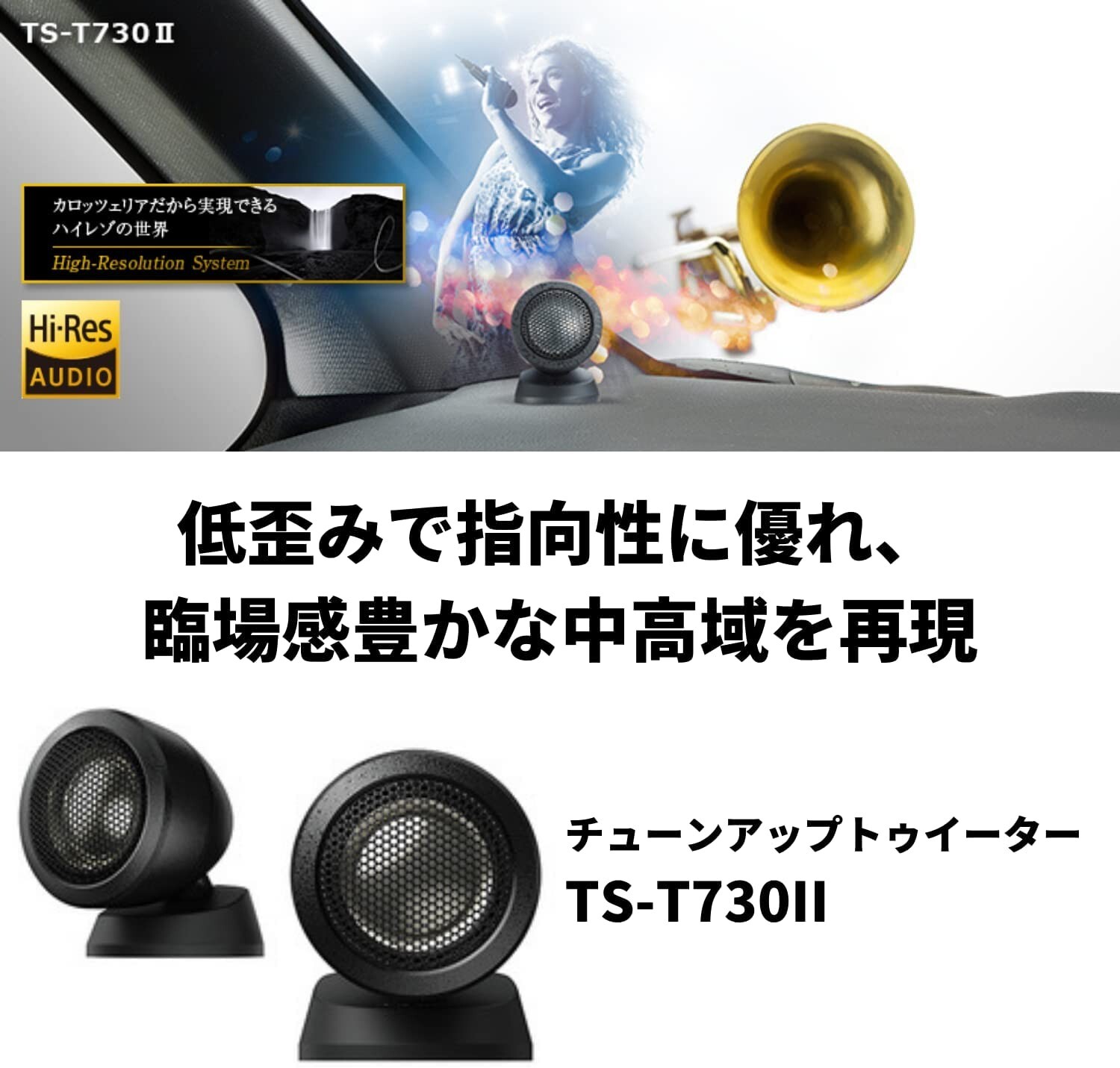 Pioneer Speakers Carrozzeria Tunedup Tweeter High resolution TST7302