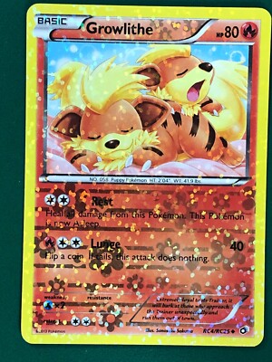 Growlithe RC4/RC25 Pokemon Black & White Radiant Collection