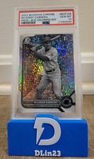 2022 BOWMAN CHROME RICARDO CABRERA BLACK & WHITE MINI DIAMOND #BCP-158 PSA 10
