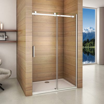 1200x1950 Frameless Sliding Shower Enclosure Door Glass Reinforced