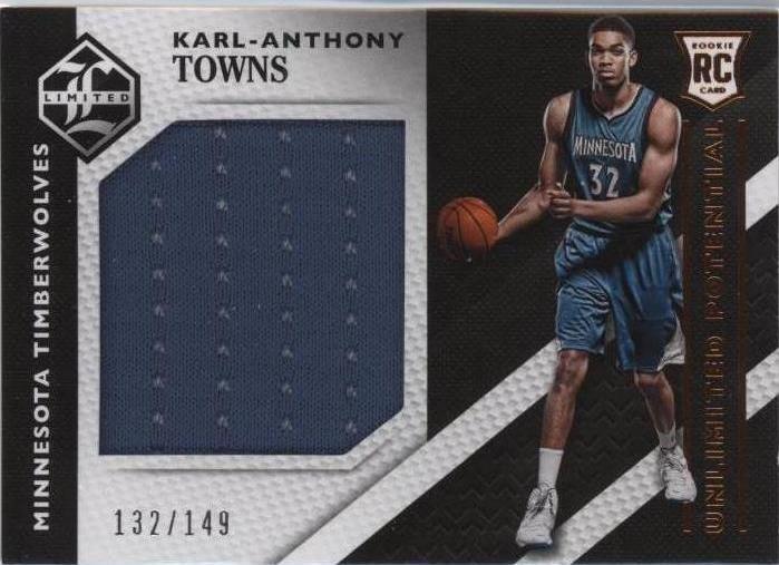 2015-16 Panini National Treasures - Karl-Anthony Towns #101 for