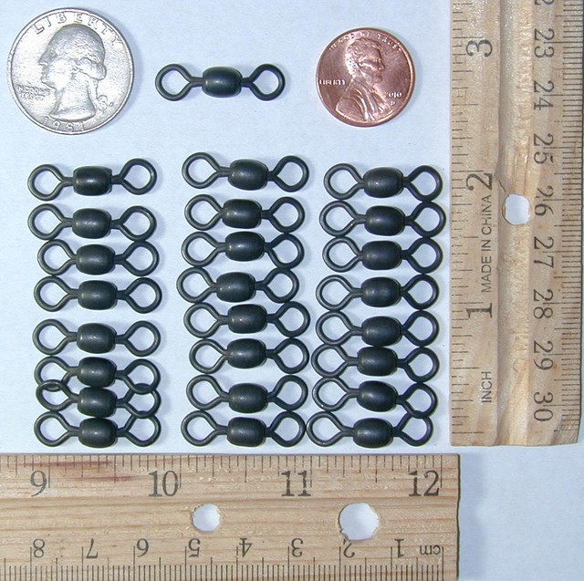 100 2/0 Crane Barrel Swivels Matte Black 165 LB / 75KG Test Brass eBay