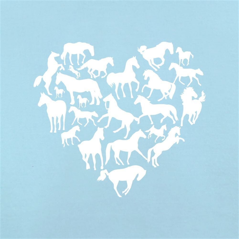 Love Cuore Cavallo Bambino T Shirt Body Pony Animale Elastici per Capelli