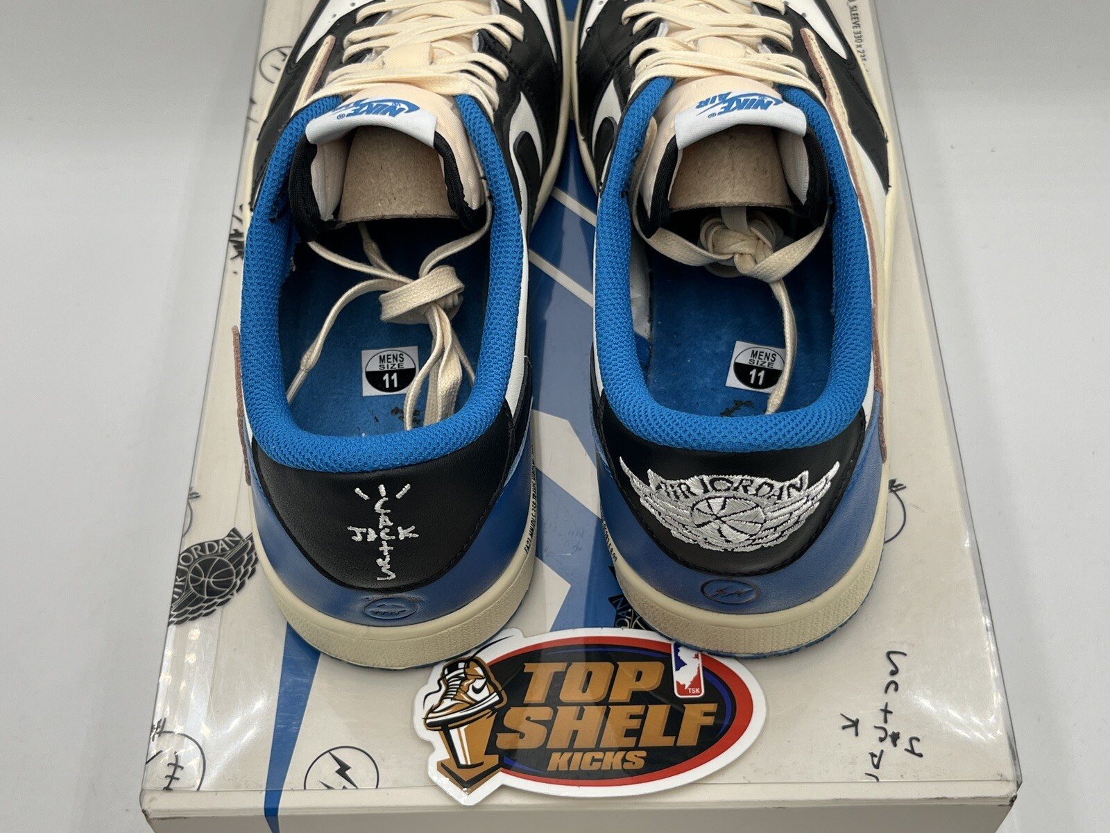 Nike Air Jordan Retro 1 Low Travis Scott Fragment 2021 Size 11