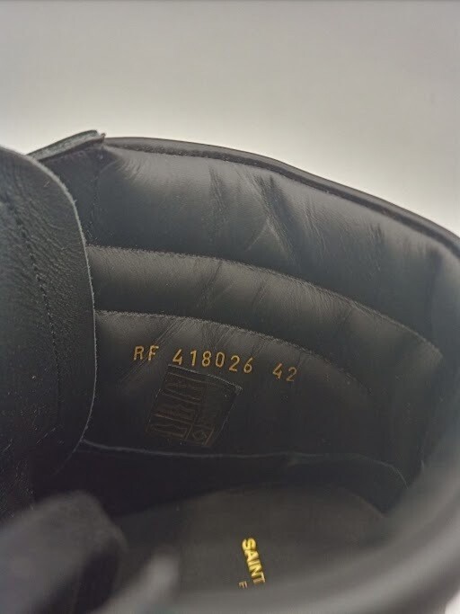 SCARPE DA GINNASTICA CLASSIC SL 10 SAINT LAURENT 418026 D2630 NERE E ROSSE TAGLIA ALTA