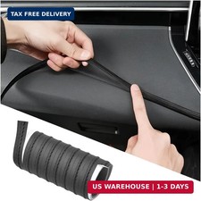 Car Interior Trim Strip 3m Flexible Gap Moulding Black Dashboard