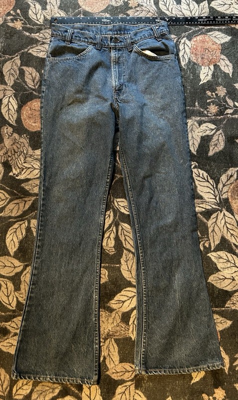 Vtg 70s Levi’s 646 Orange Tab Bell Bottoms USA Made  Rare Size 30x30 