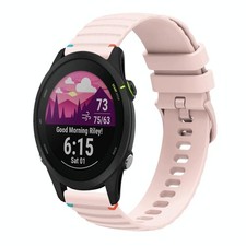 Pour Garmin Forerunner 255S bracelet en silicone ondul� pointill� cousu par