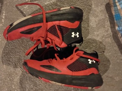 Size 6 (GS) - Under Armour Lockdown 6 Low Red Black 2022