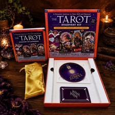 Tarot Discovery Kit, 78 Card Deck, Guidebook, DVD, Satin Bag, 2002 Deluxe