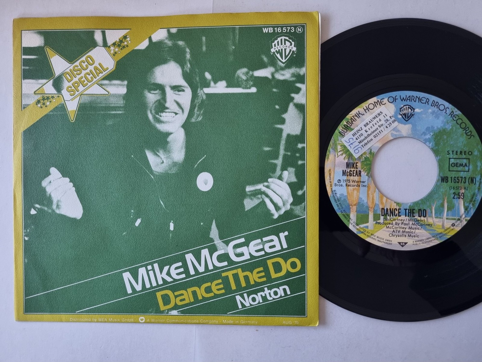 Mike McGear - Dance The Do 7'' Vinyl Germany