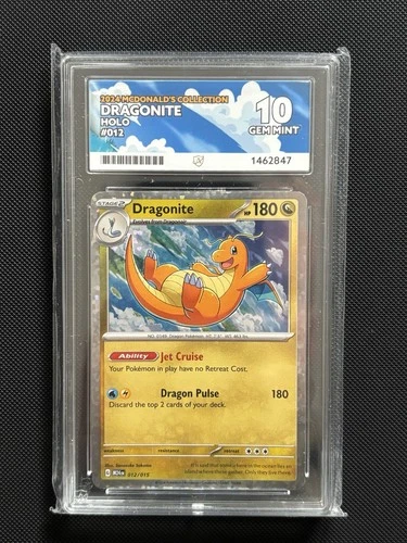 Dragonite 012/015 McDonald’s 2024 Holo Promo Ace 10 - Low Pop