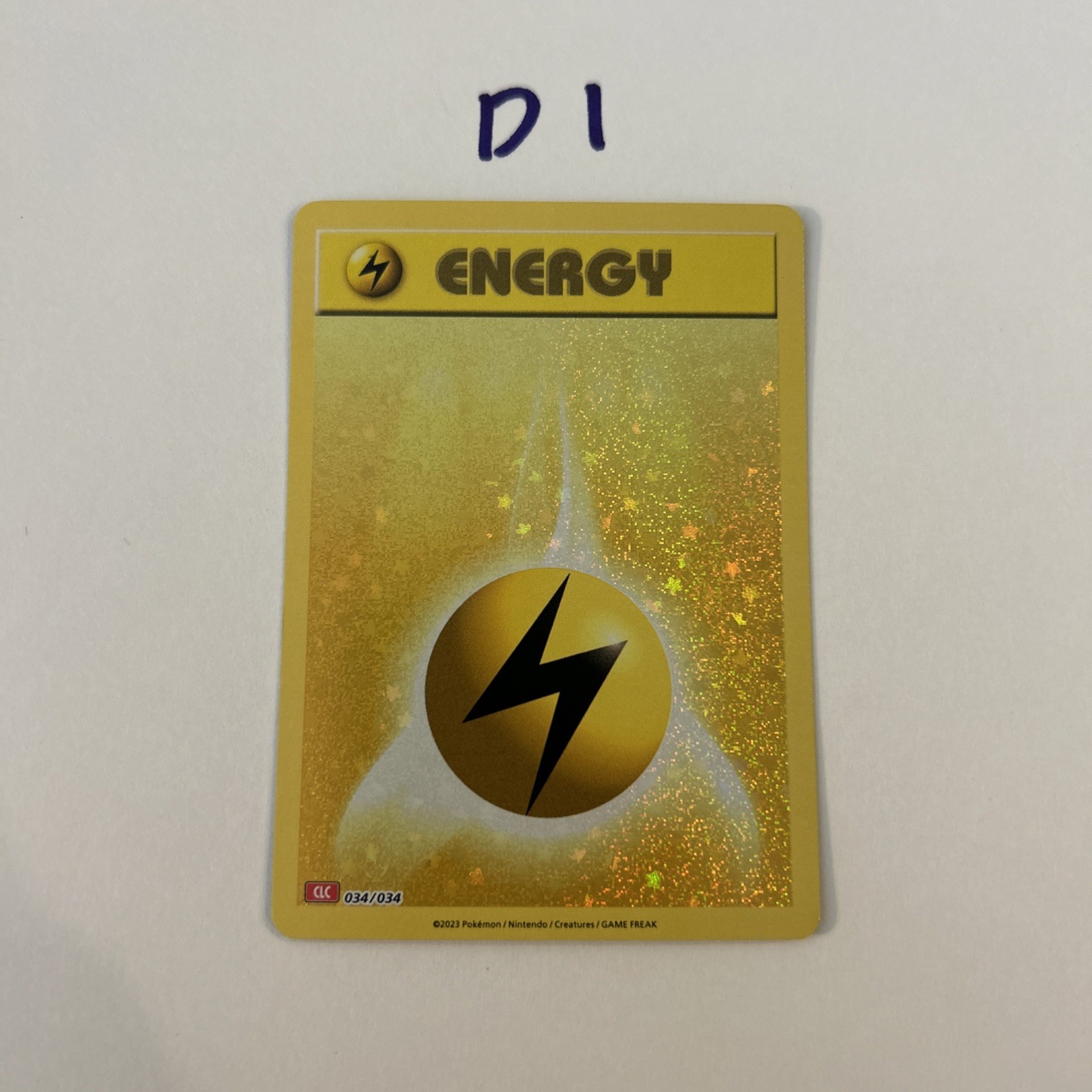 Pokémon - Lightning energy 034/034 Holo CLC Classic Collection Holo NM