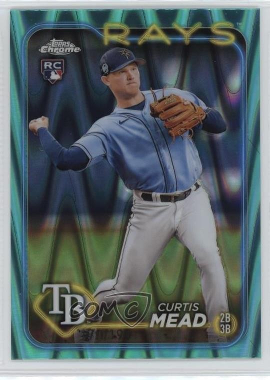 2024 Topps Chrome Aqua RayWave Refractor 170/199 Curtis Mead #209 01ic