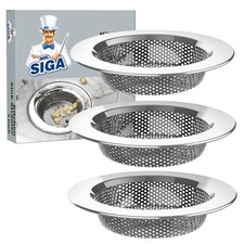Kitchen Sink Strainer, Stainless Steel Sink Drain Strainer, Dishwasher Safe, ...