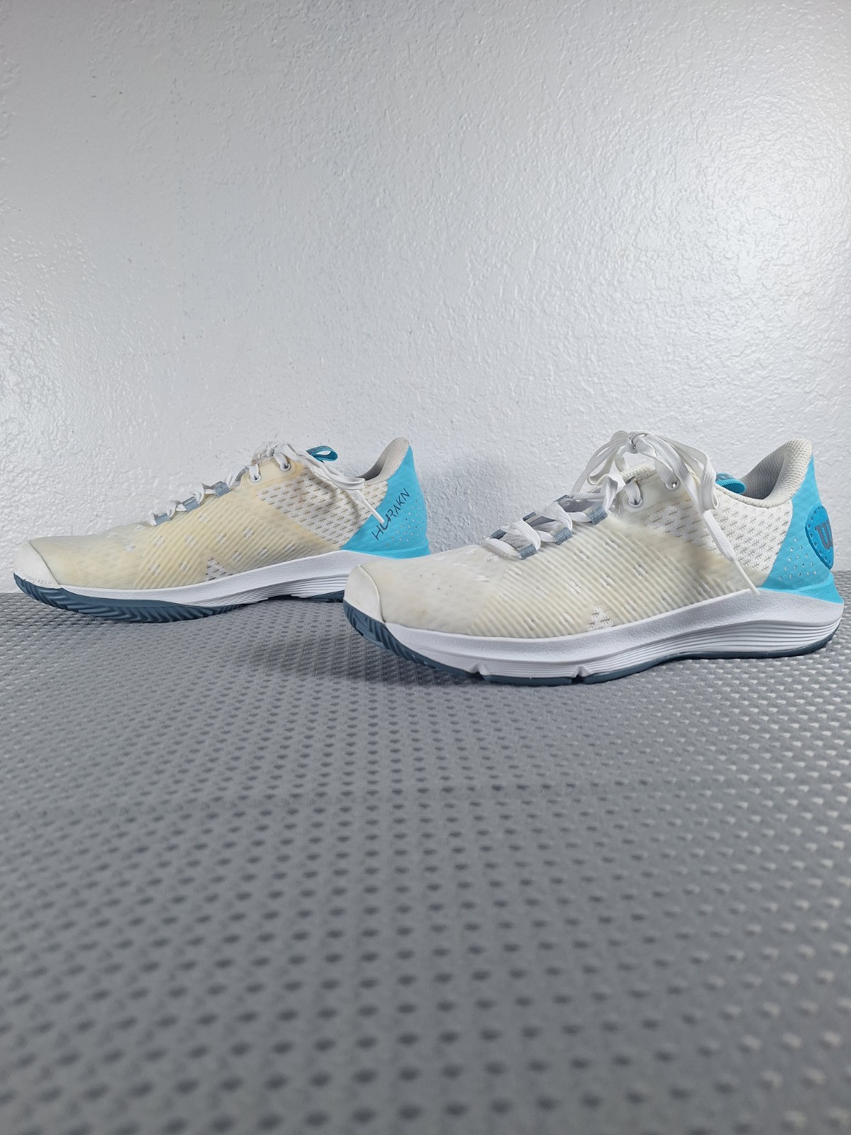 Wilson Women's Rush Pro Tennis Shoes 145464 White Blue Sz 7